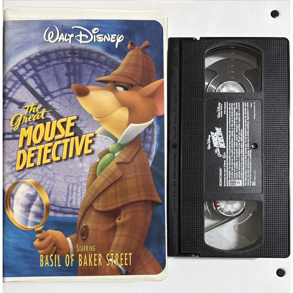 The Great Mouse Detective – Walt Disney Home Video VHS (Clamshell Case)